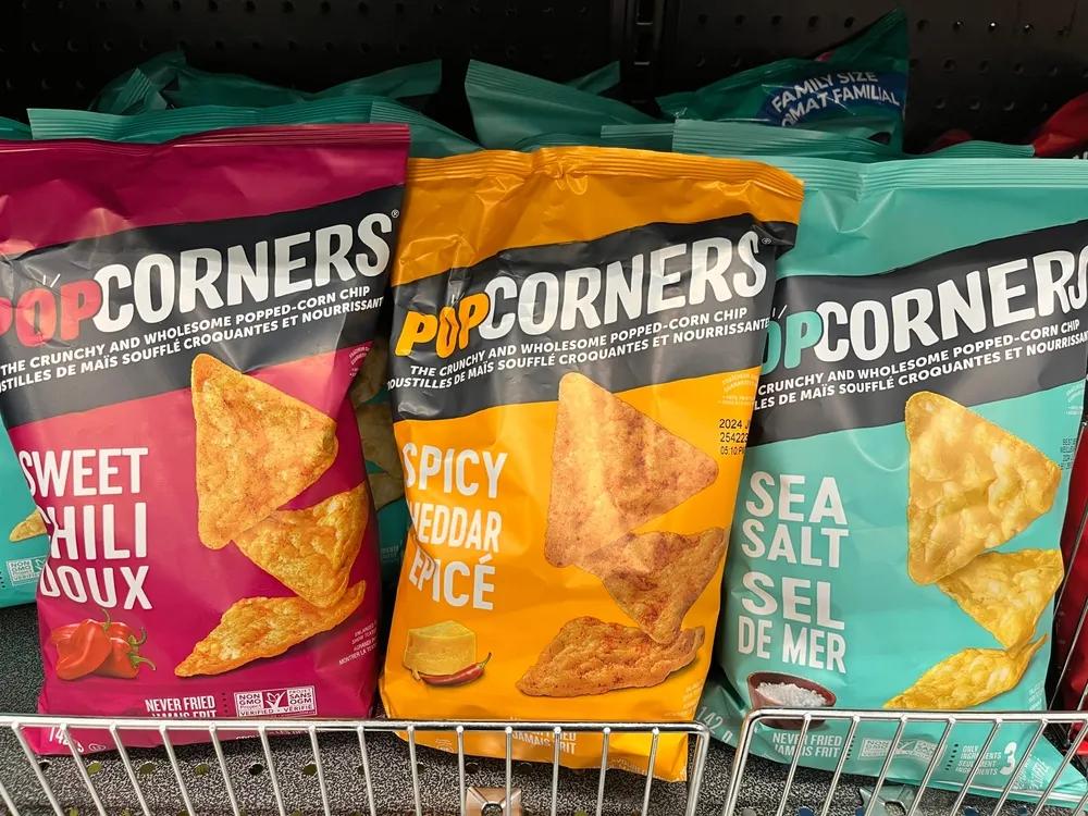 A variety of Popcorners products