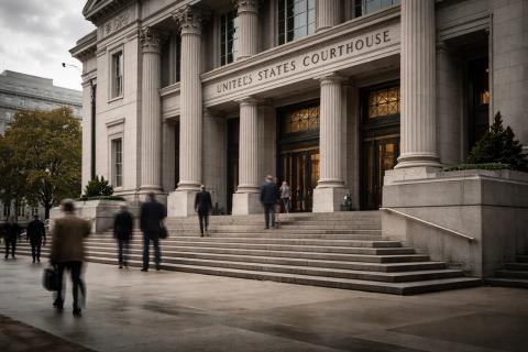 Federal courthouse exterior representing a motion to consolidate Dupixent lawsuits into an MDL